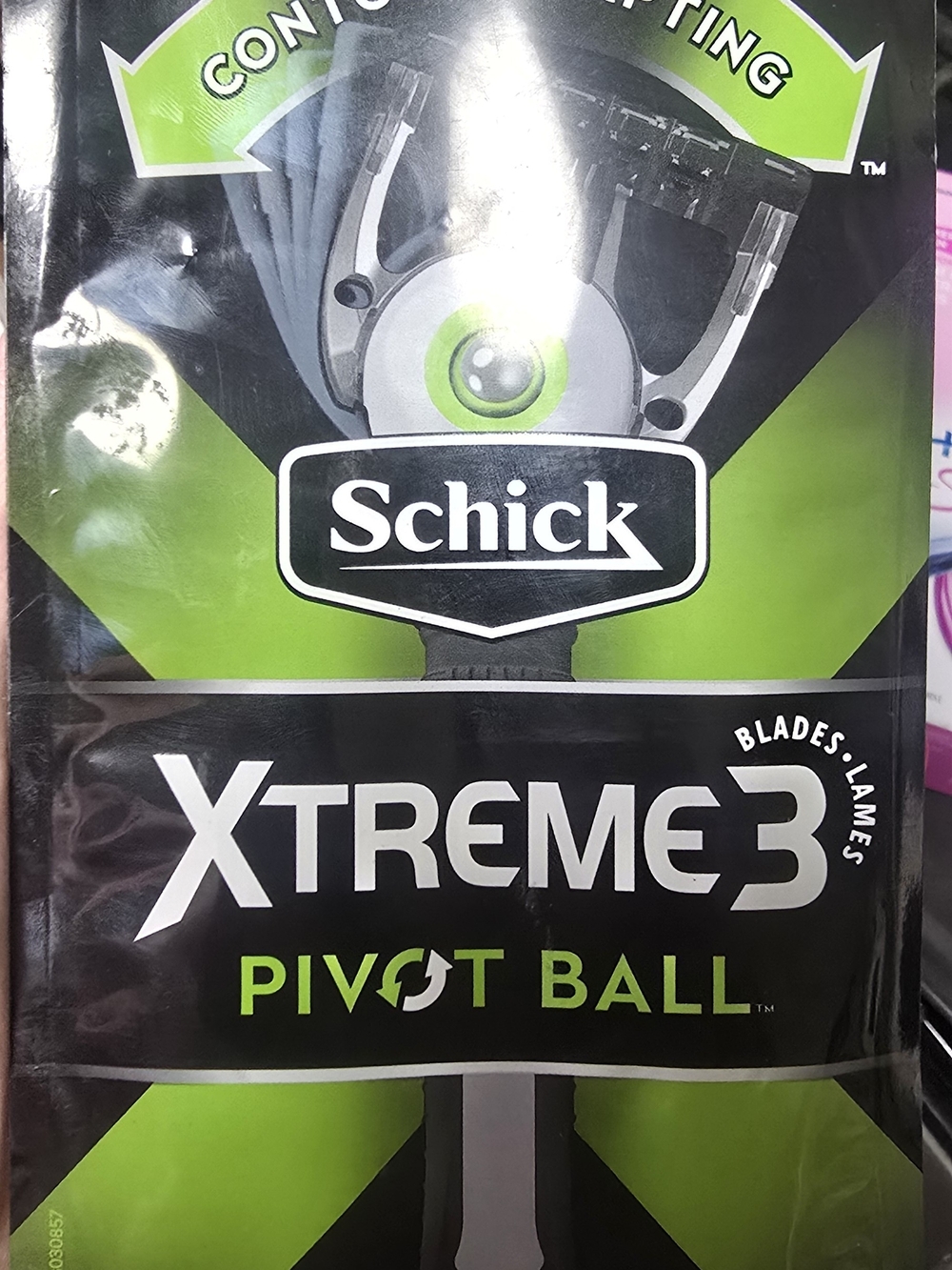 Schick Xtreme3 Pivot Ball Men's Razor Blades - Green